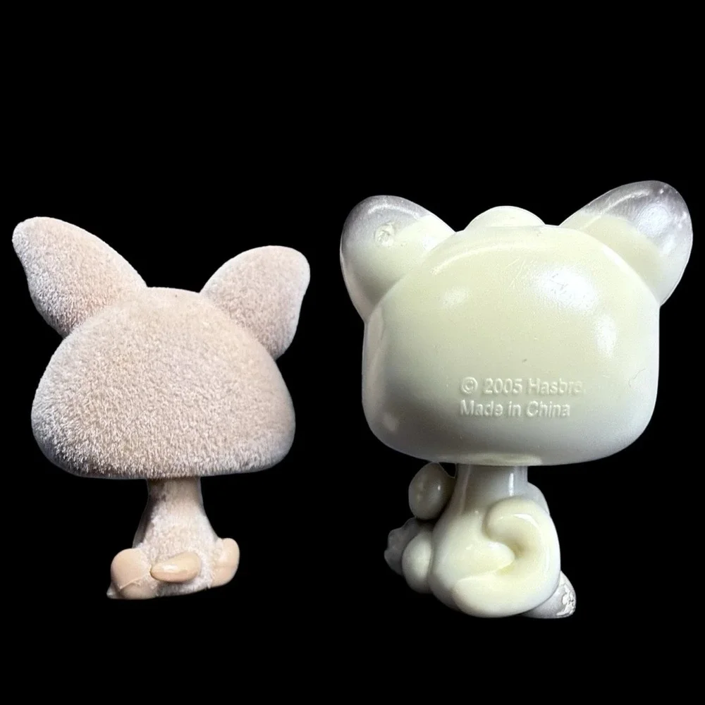 Littlest Pet Shop LPS‎ Chihuahua #461 Flocked and Siamese Cat #180 Magic Motion